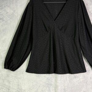 Goth Top Black Long Sleeve dark romantic feminine